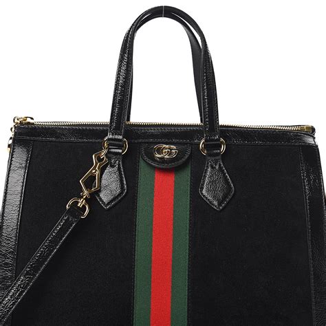 gucci black suede bag|black Gucci ophidia bag.